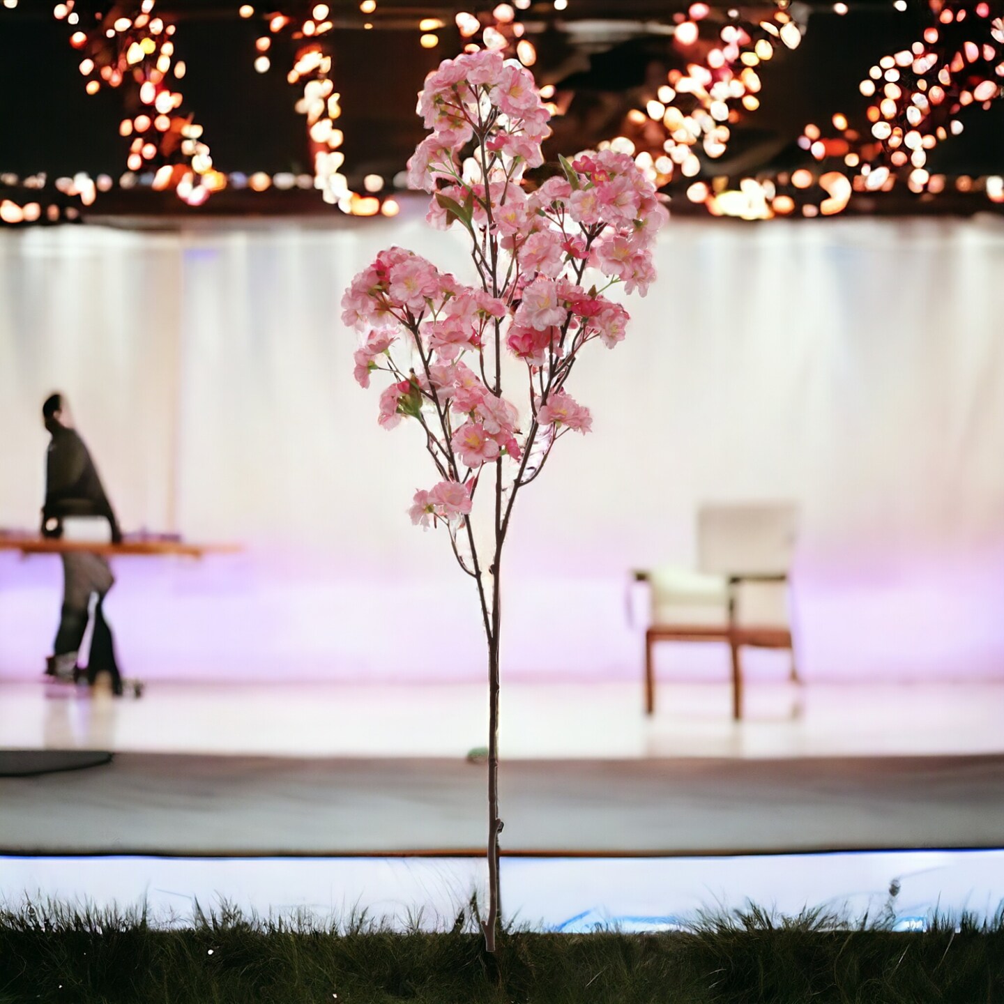 3-Pack: Pink Cherry Blossom Stems - Lifelike Silk Flowers, Perfect for Floral Arrangements, Bouquets & Home Decor, Floral Home by Artificial Flowers