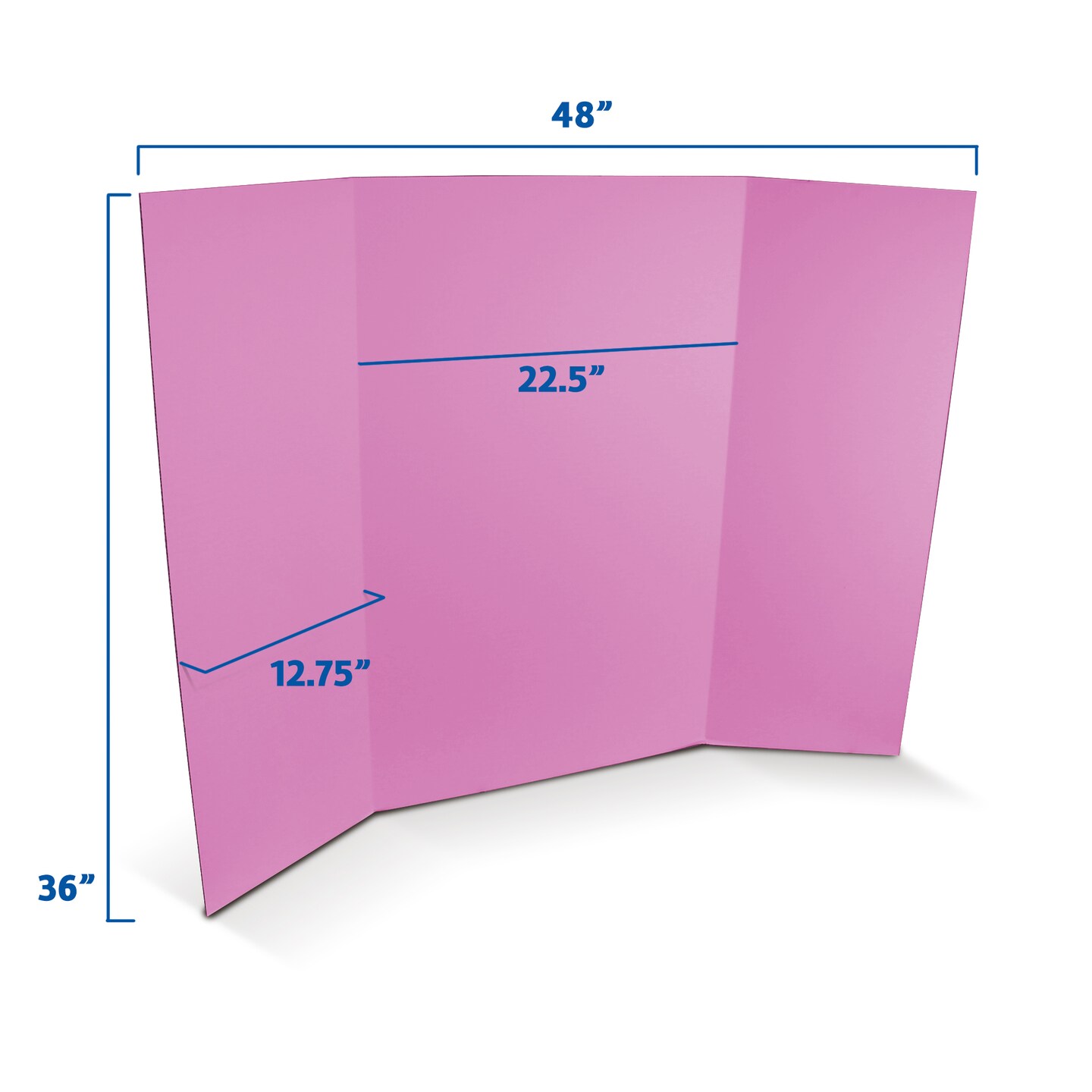 Flipside Products 36&#x201D; x 48&#x201D; Project Boards for Presentations, Science Fair, School Projects, Event Displays and Trifold Picture Board, Proudly Made in USA - 24 Pack