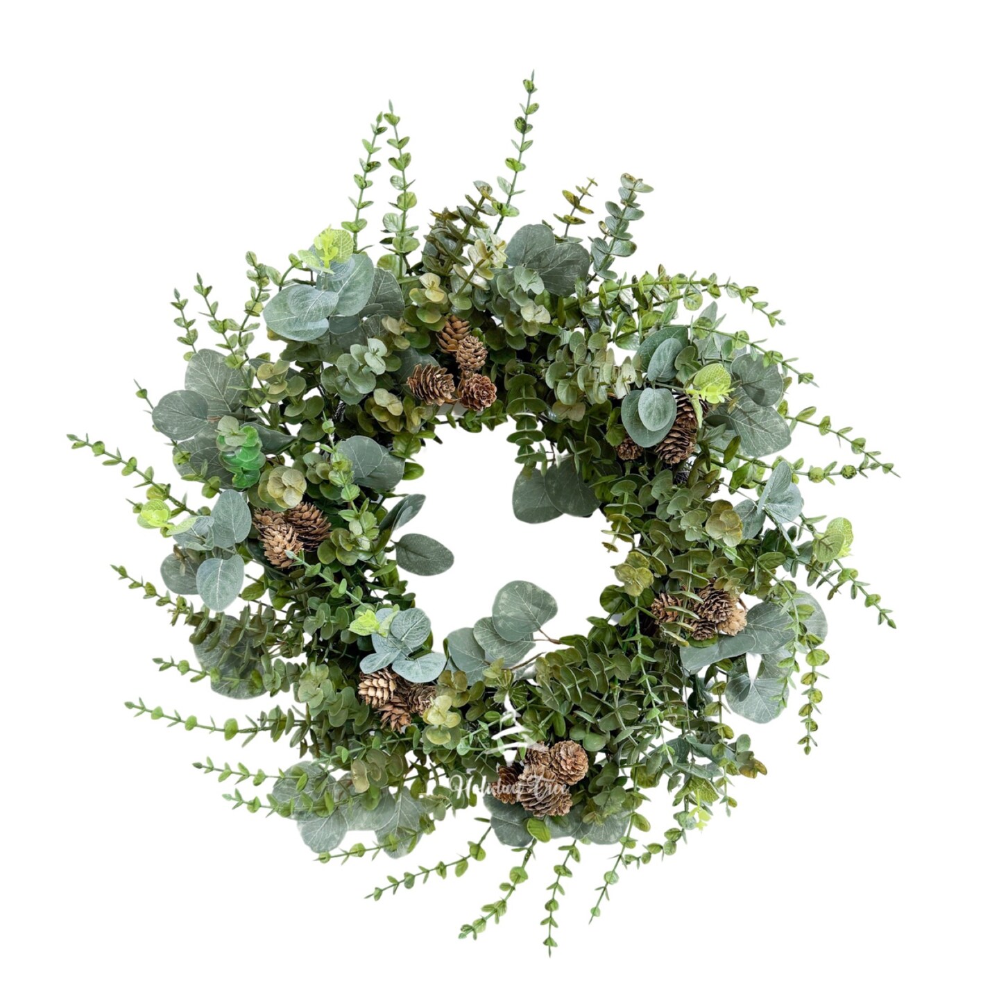 Faux Silver Dollar Eucalyptus Wreath