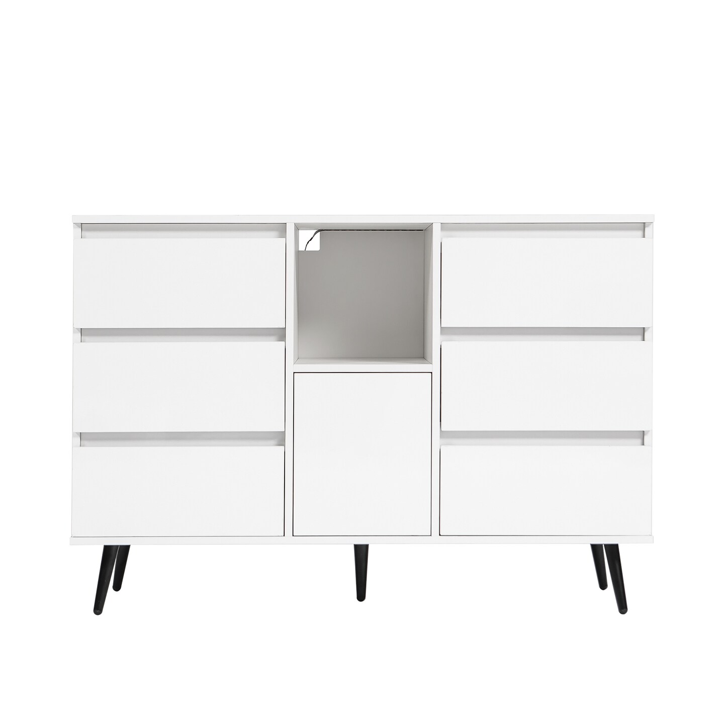 Sleek Storage Cabinet with LED Light - 94.6 | Illuminate Your Space