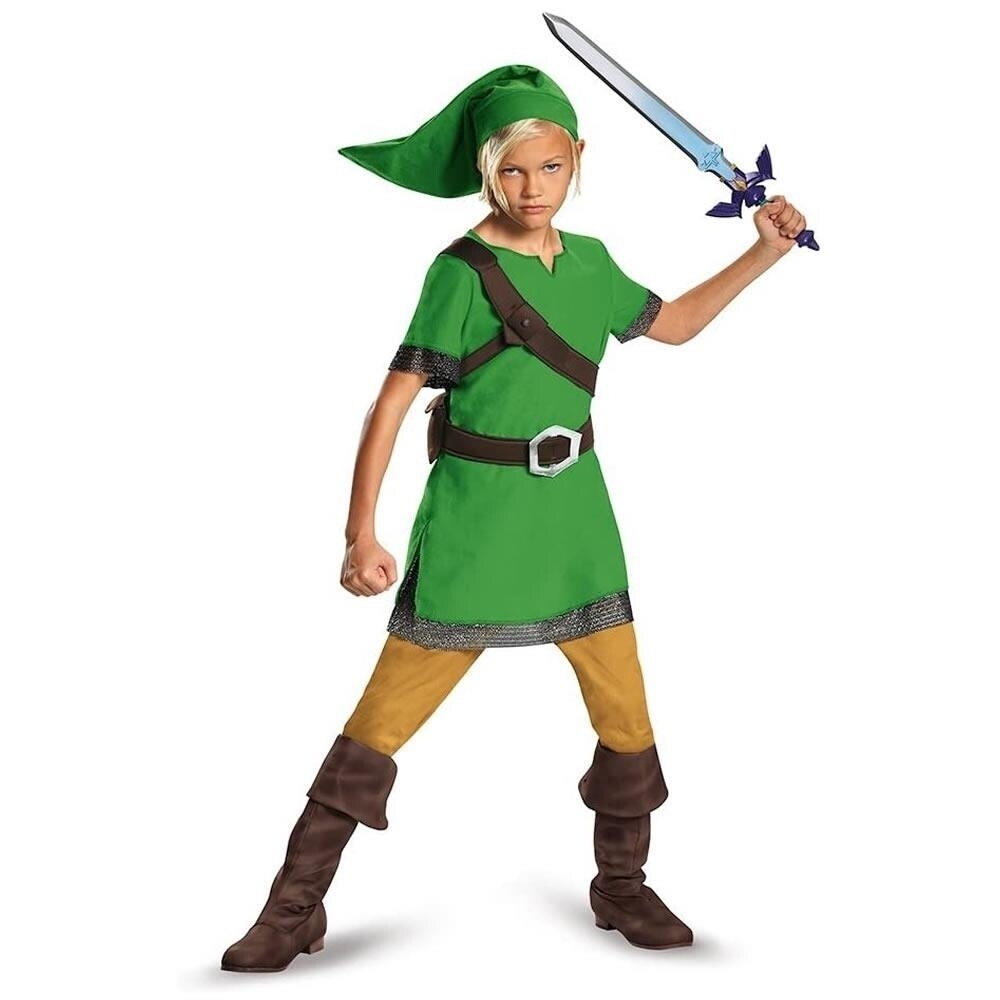Legend Of Zelda Link Classic Kids Size L 10 12 Nintendo Character Costume Disguise