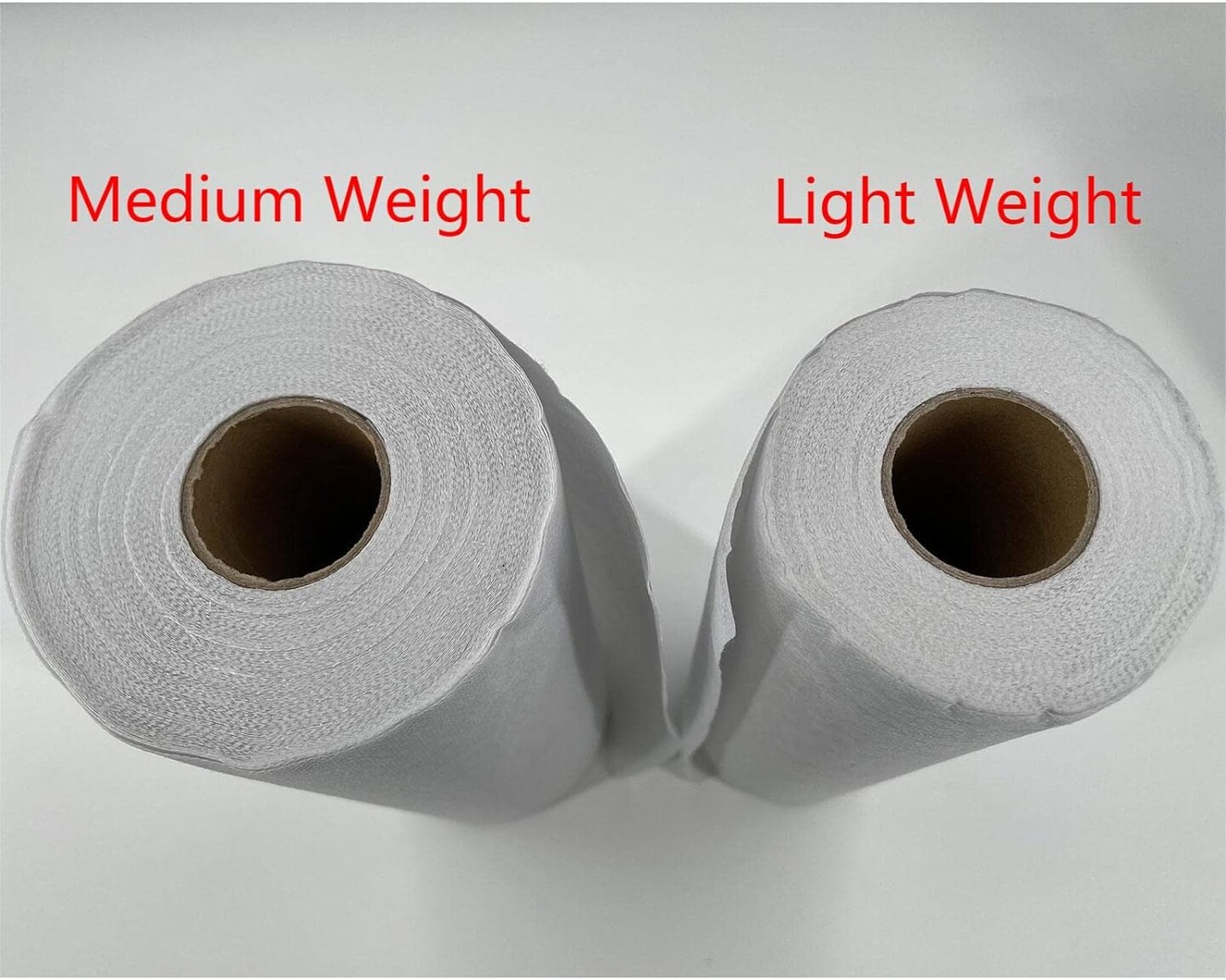 Medium Weight White Iron-On Non-Woven Fusible Interfacing: 11.6" x 30yd Medium Weight Non-Woven Interfacing Iron On Polyester Single-Sided Interfacing for DIY Crafts Supplies