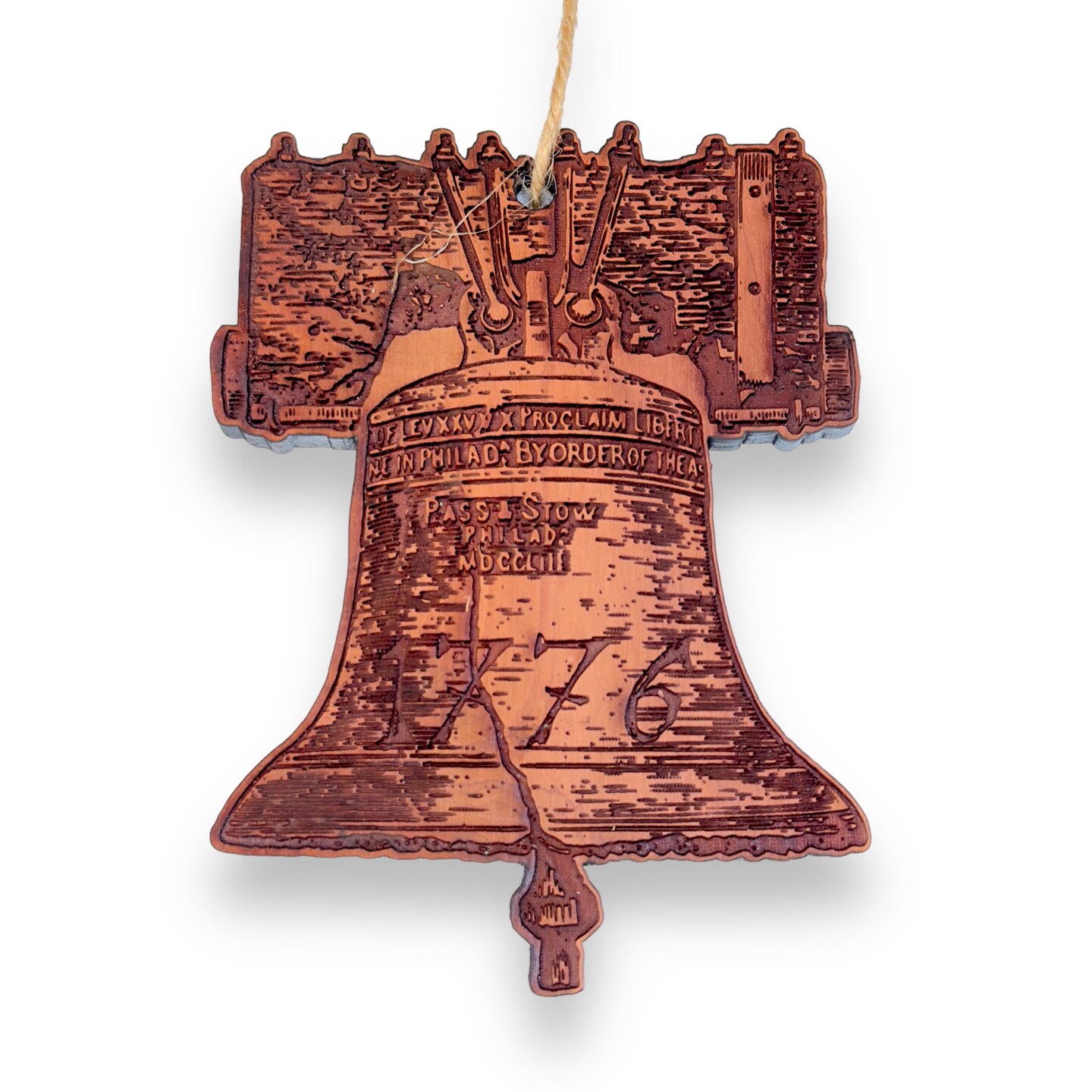 1776 Liberty Bell - Cedar Ornament 1776 Liberty Bell - Cedar Ornament