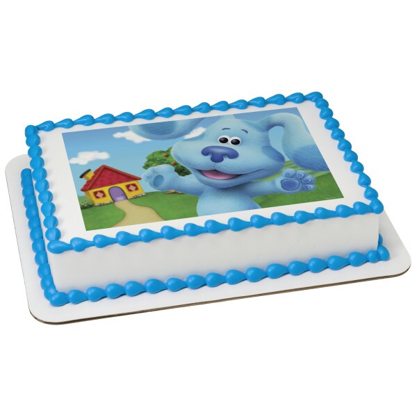 Blue&#x27;s Clues &#x26; You! Blue Edible Cake Topper Image - 1/4 Sheet