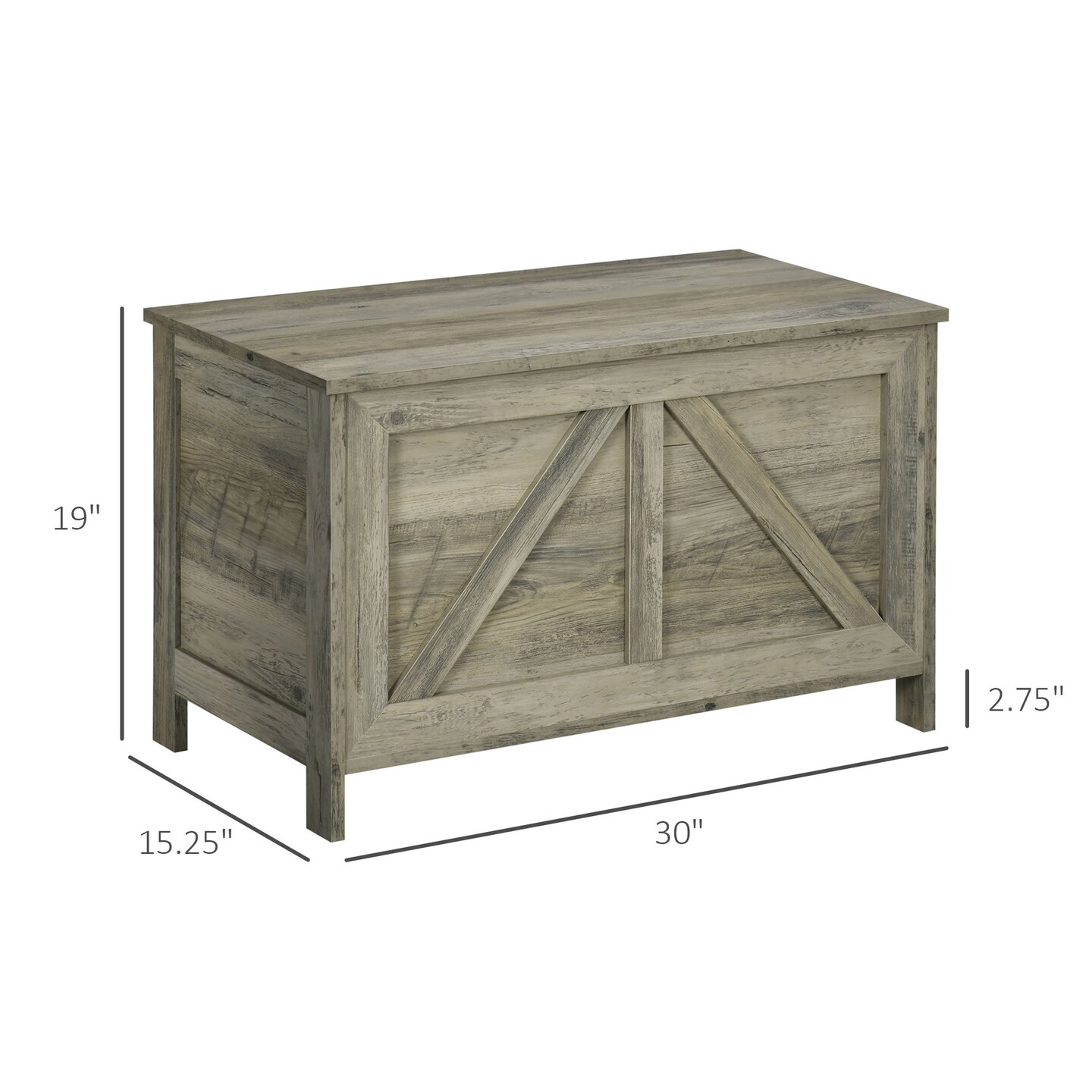 Farmhouse-Style Storage Chest with Lift Top Box Organizer - 30.8 | Organize with Style