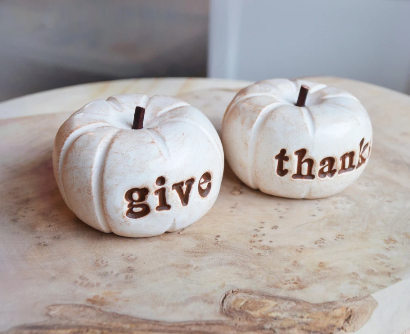 Rae Dunn pumpkin shaped candles x2 online