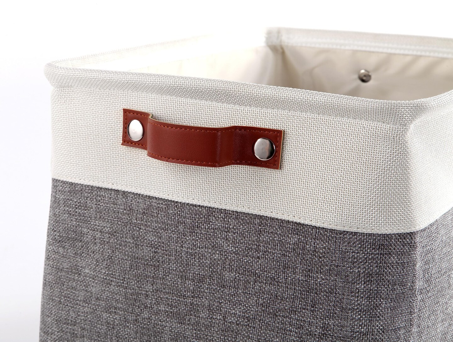 3 Pieces Storage Baskets for Shelves Closet Bins - Large Fabric Rectangle Storage Bin Basket for Organizing Decorative Linen Closet Organization Foldable Clothes Organizer Shelf Cube Totes Containers Boxes