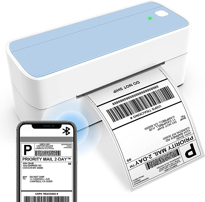 ASprink&#xAE;- Bluetooth Shipping Label Printer 4x6 | Wireless Thermal Printer for Label Creat