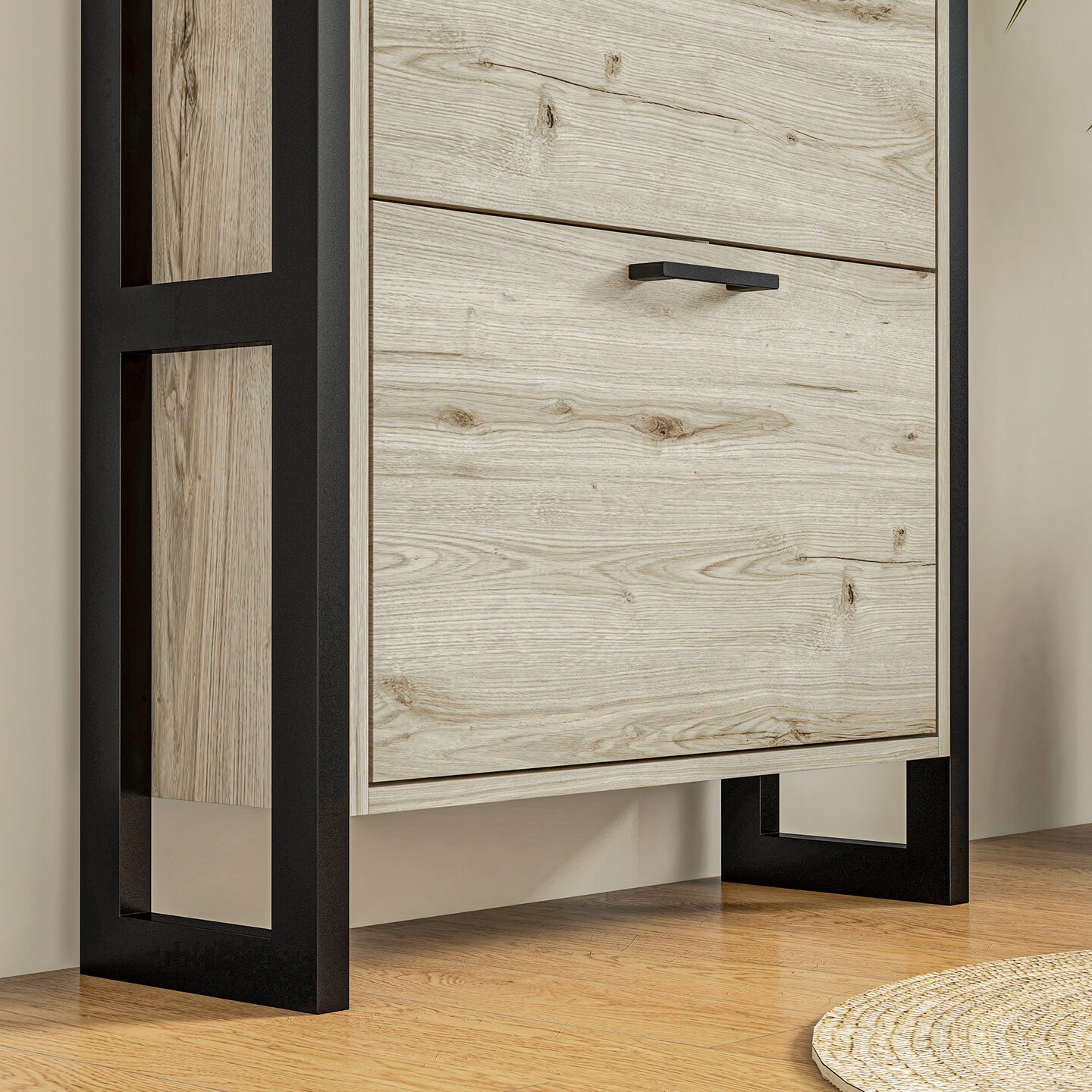 Shoe Cabinet with Flip Drawers - 48.4 | Maximize Shoe Storage