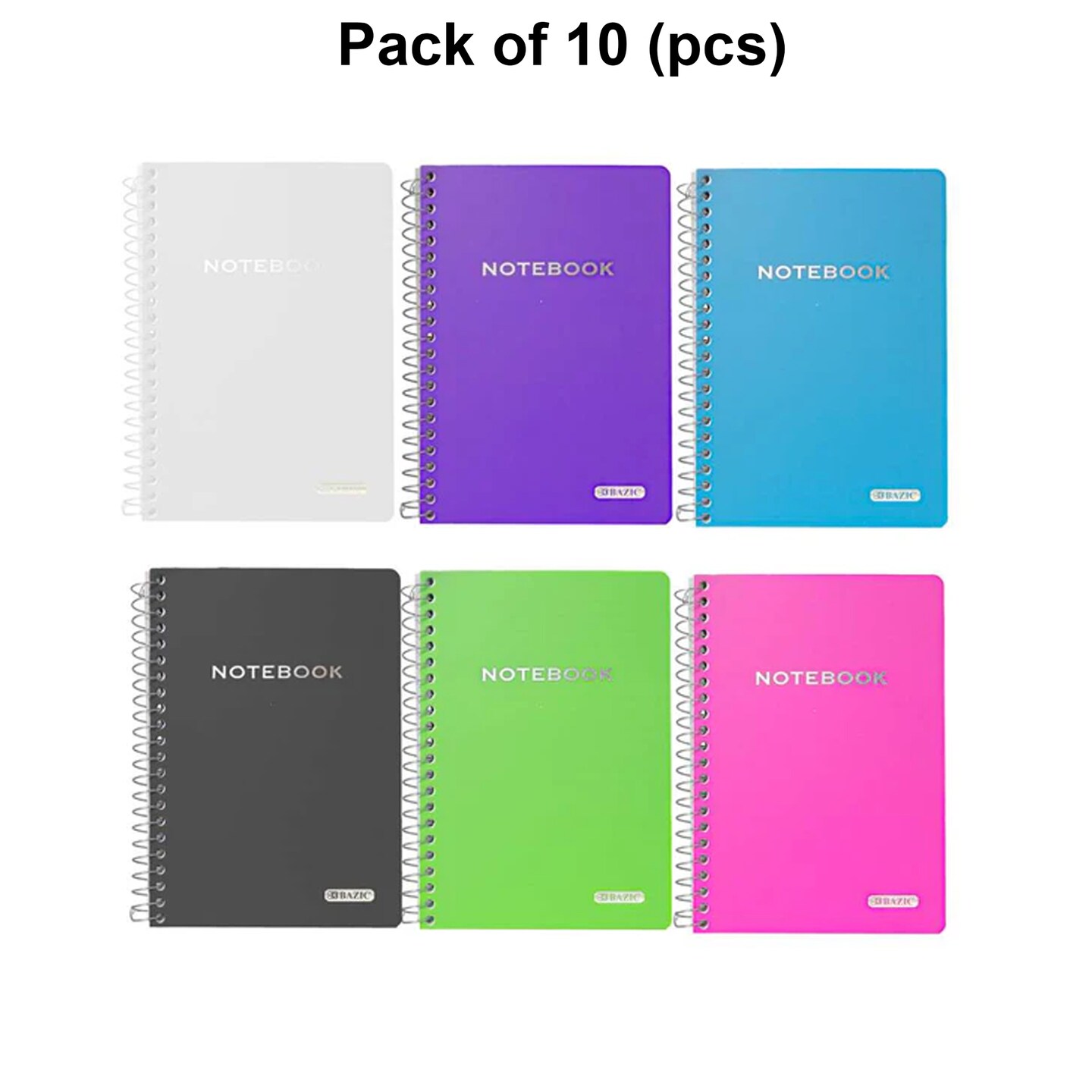 Notebook Spiral Poly Cover 5&#x22; X 7&#x22; 100 Ct | MINA&#xAE;