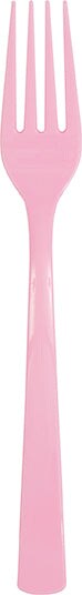 Lovely Pink Plastic Forks, 18ct
