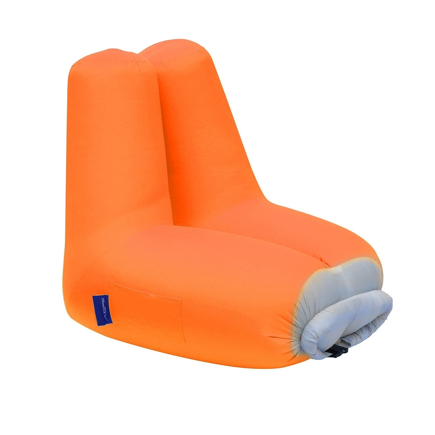 Inflatable Lounger Air Sofa Chair Couch Portable Bag Green Blue Orange 82Cm