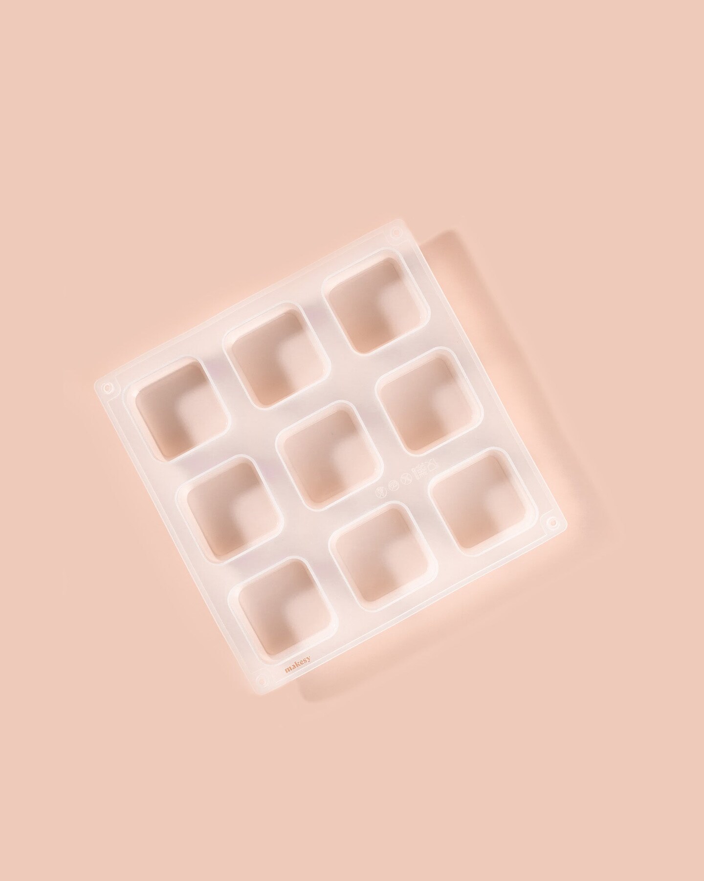 Silicone Square Mold, 9 Cavity for Soaps, Wax Melts or Tarts