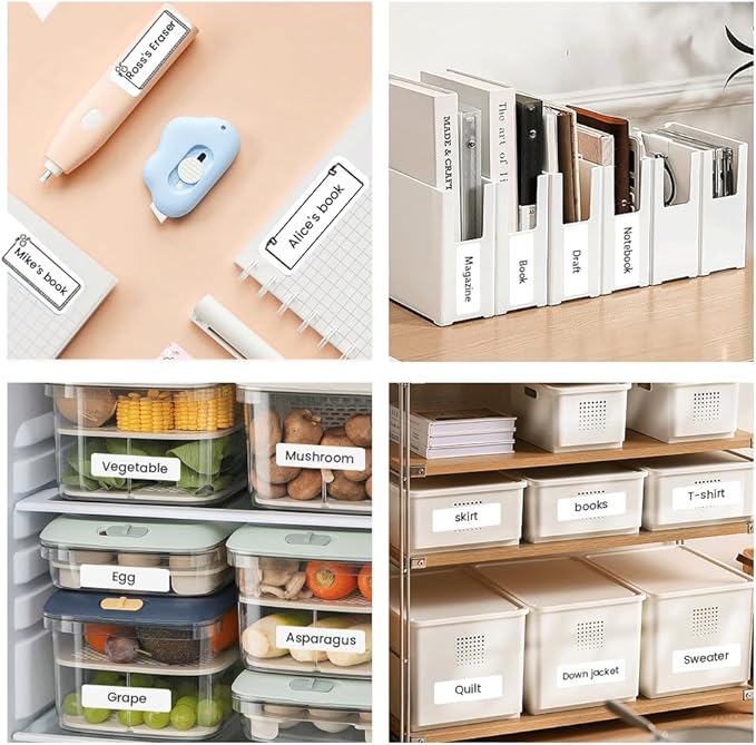 Vretti® HP3 Label Machine Maker with Tape | Portable Thermal Mini Label Printer