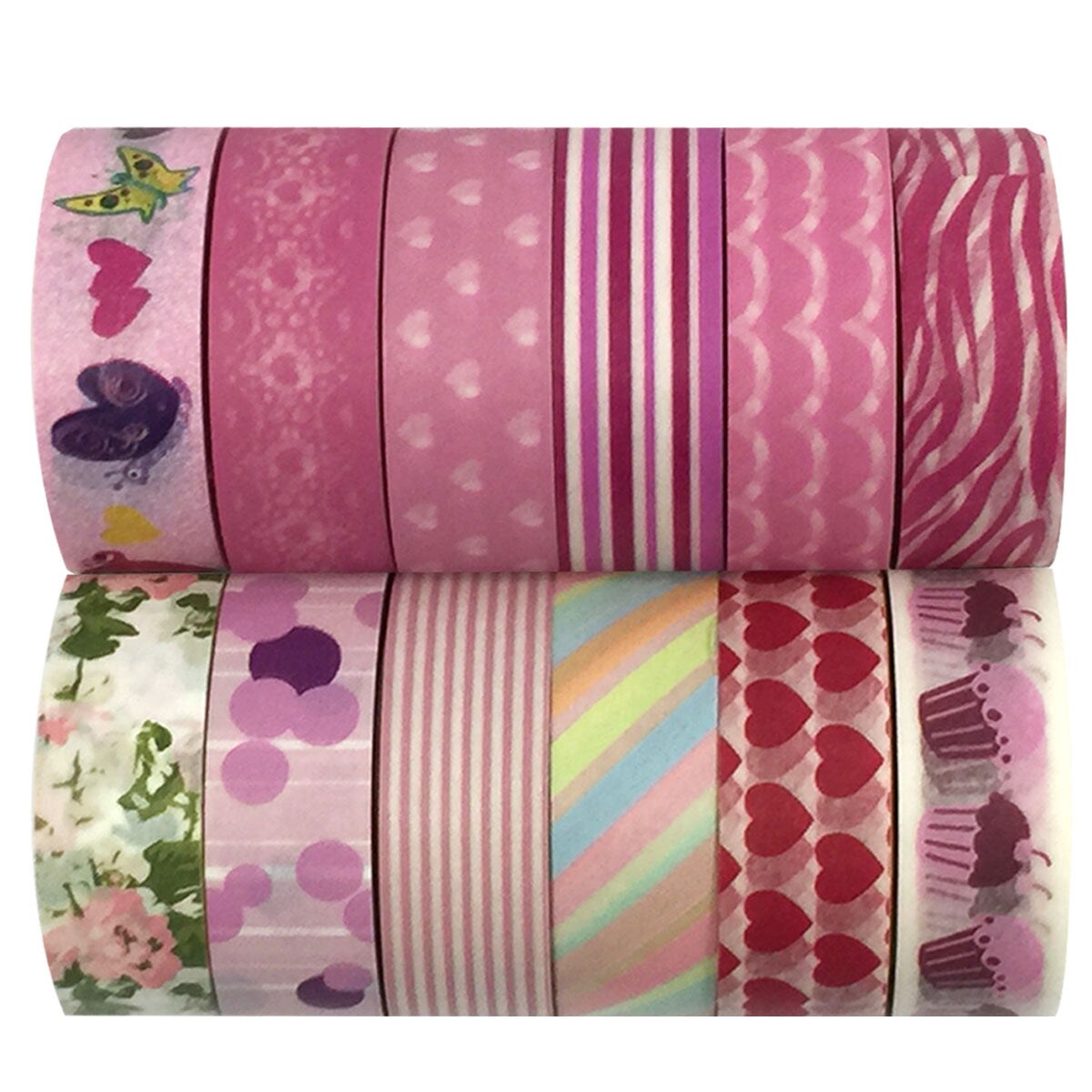 Wrapables Washi Tapes Decorative Masking Tapes, Set of 12, ADSET15
