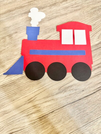 Steam Engine Small Cardboard Train Diy [4R] High Quality Vintage