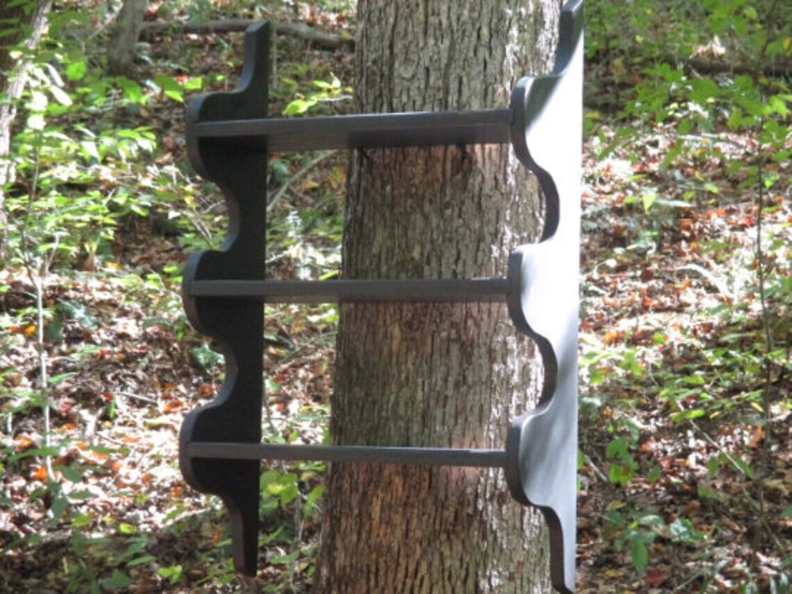 Hanging Wall Shelf, Adaptation of 18th Century Vermont Original, Primitive Book Shelf, New