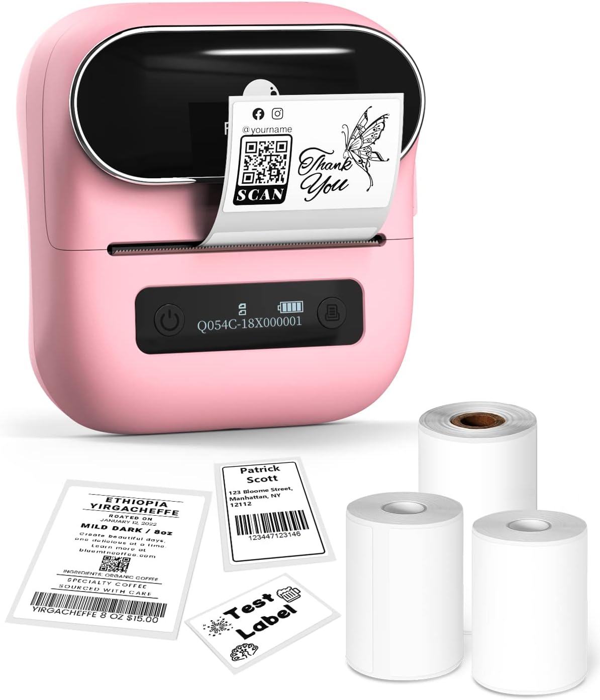 Phomemo&#xAE;- M220 Portable Label Maker For Small Business | 3&#x22; Barcode / Sticker Maker Machine