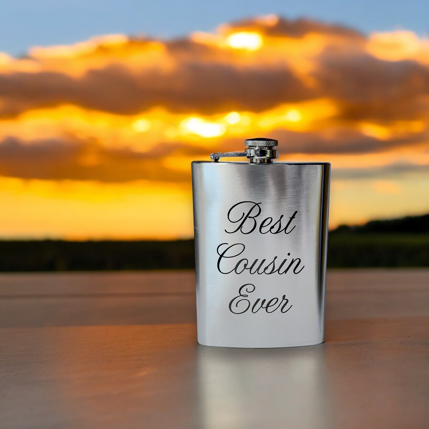 8oz Best Cousin Ever Stainless Steel Flask 8oz Best Cousin Ever Stainless Steel Flask