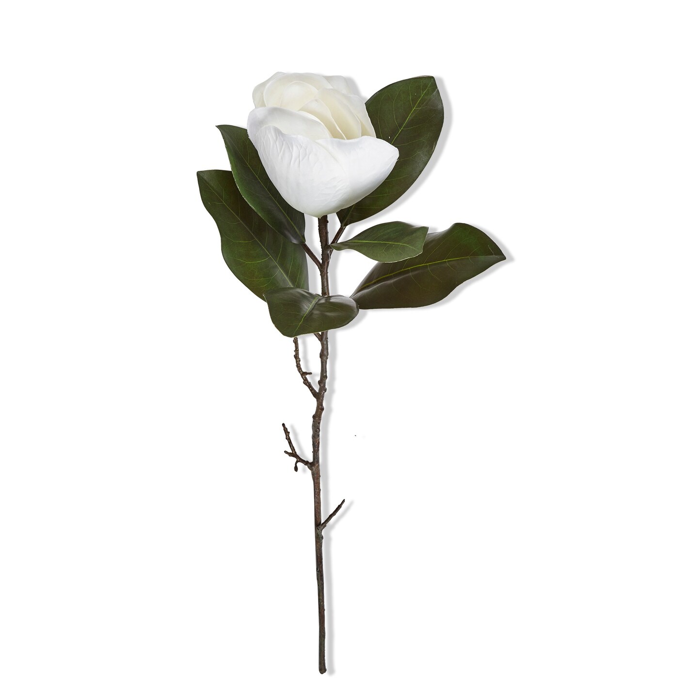 White Magnolia Artificial Stem 31H inch