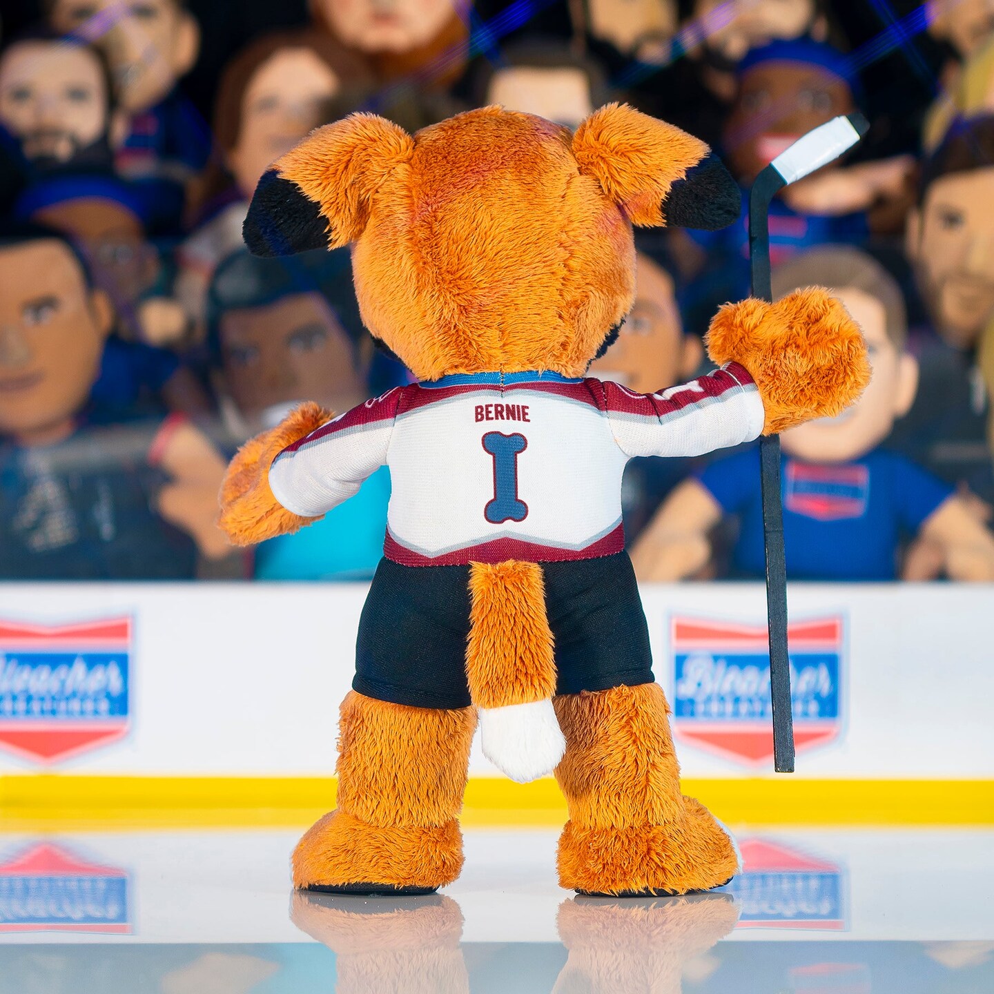 Bleacher Creatures Colorado Avalanche Bernie 10&#x22; Mascot Plush Figure (White Road Uniform)