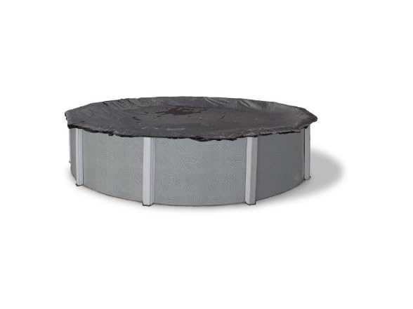 MINA&#xAE; - Blue Wave BWC604 Round Rugged Mesh Winter Pool Cover, 18-FEET, Black