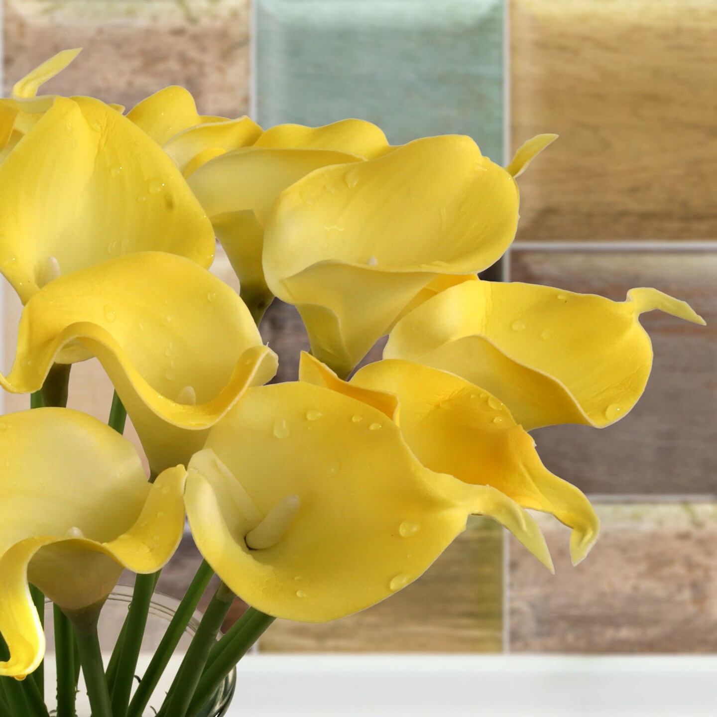 12-Pack: Real Touch Yellow Calla Lily Bouquet, Floral Home by Artificial Flowers