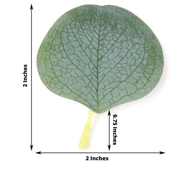 200 Frosted Green Artificial Eucalyptus GREENERY LEAVES
