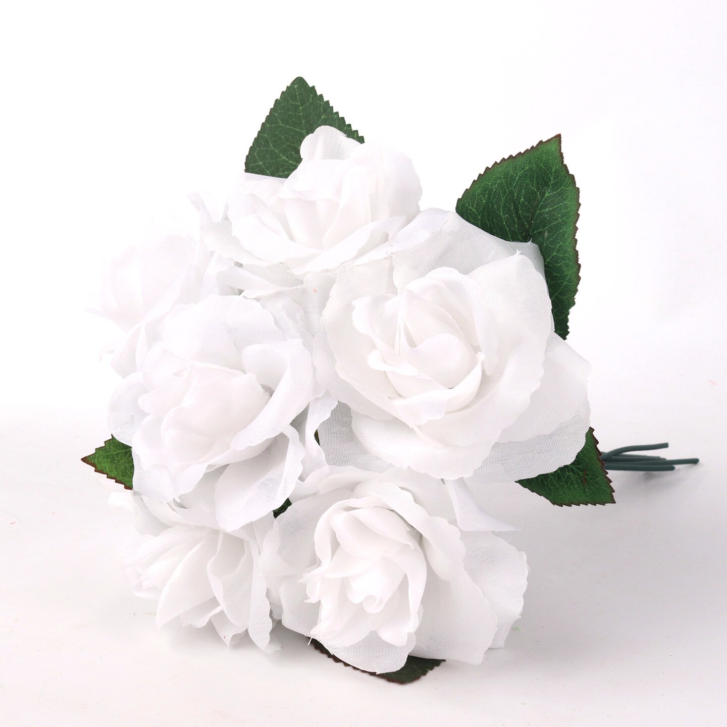 50-Pack Elegant White Rose Picks - 8&#x22; Stems, 3&#x22; Wide, Perfect for Floral Arrangements &#x26; Home Decor by Floral Home&#xAE;