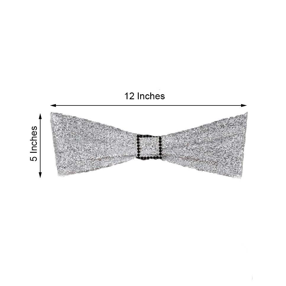Metallic Spandex Chair Sashes: Wedding Reception Decor