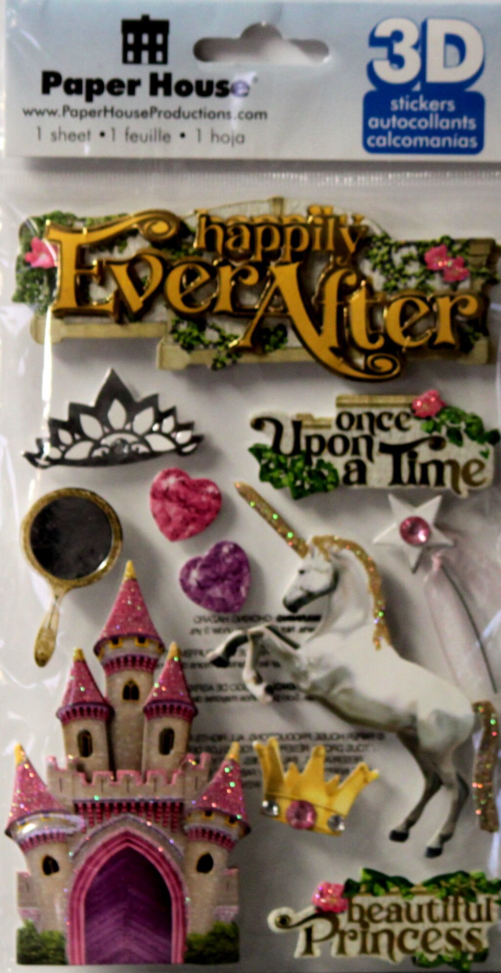 Paper House Happily Ever After Dimensional Stickers