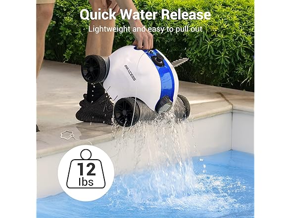 Rock&#x26;Rocker Cordless Robotic Pool Cleaner - Blue | MINA&#xAE;