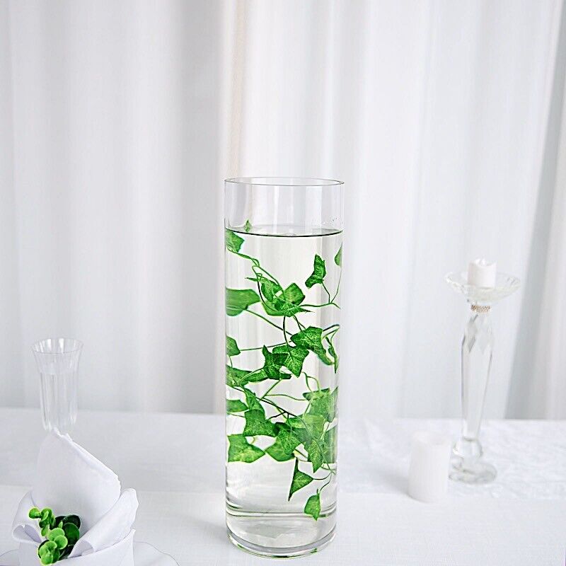 CLEAR Glass Cylinder Centerpieces VASES Wedding Party Pouches