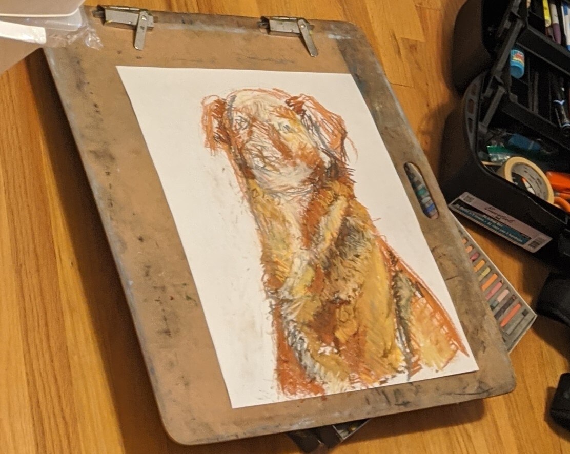 How to draw your pet using prismacolor nupastels image 2
