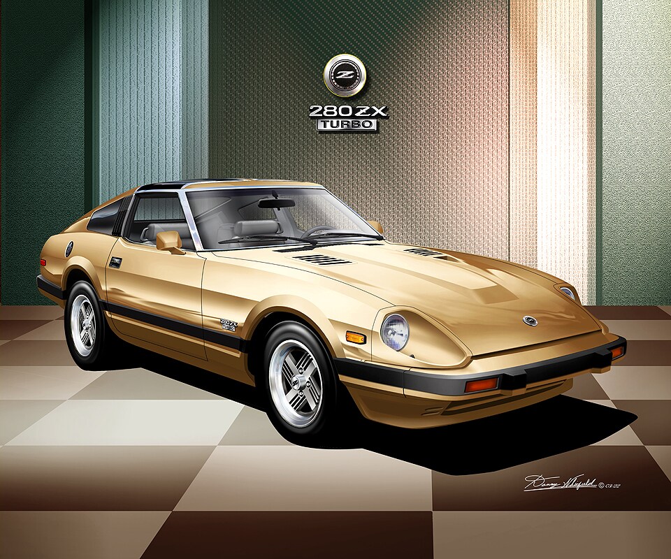 1982-1983 Datsun 280 ZX - Gold | Art Prints by Danny