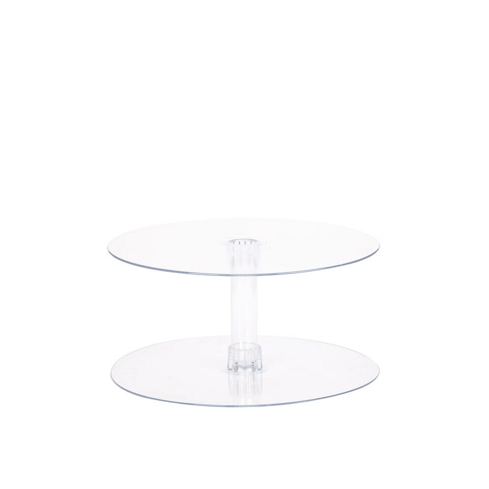 CAKE STAND 1 Tier 16" Clear Cupcakes Wedding Birthday Party Catering
