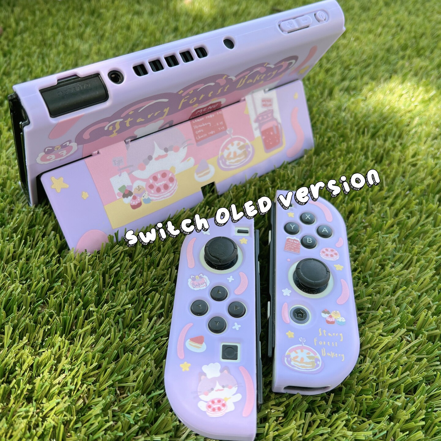Starry Forest Cat Bakery Case for Nintendo Switch, Switch Oled