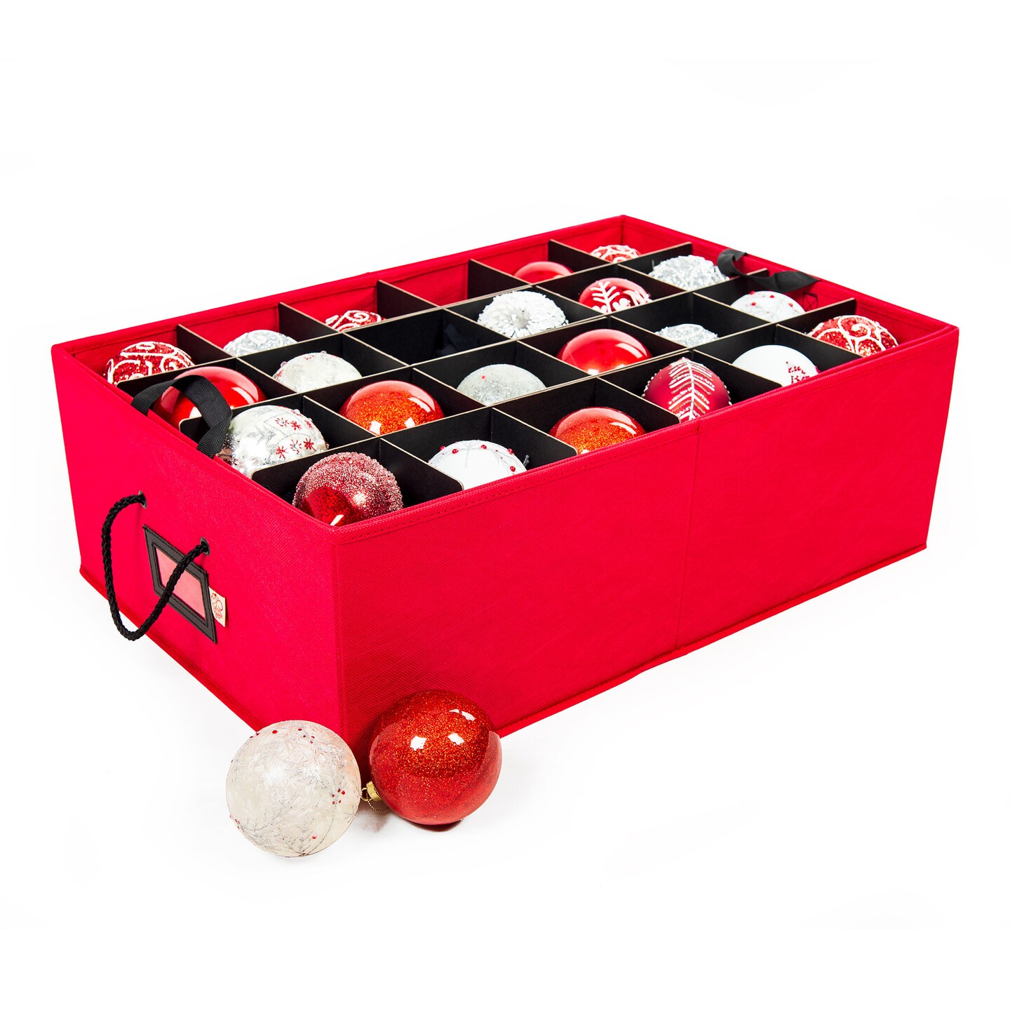 48 Christmas Ornament Storage Box with Dividers