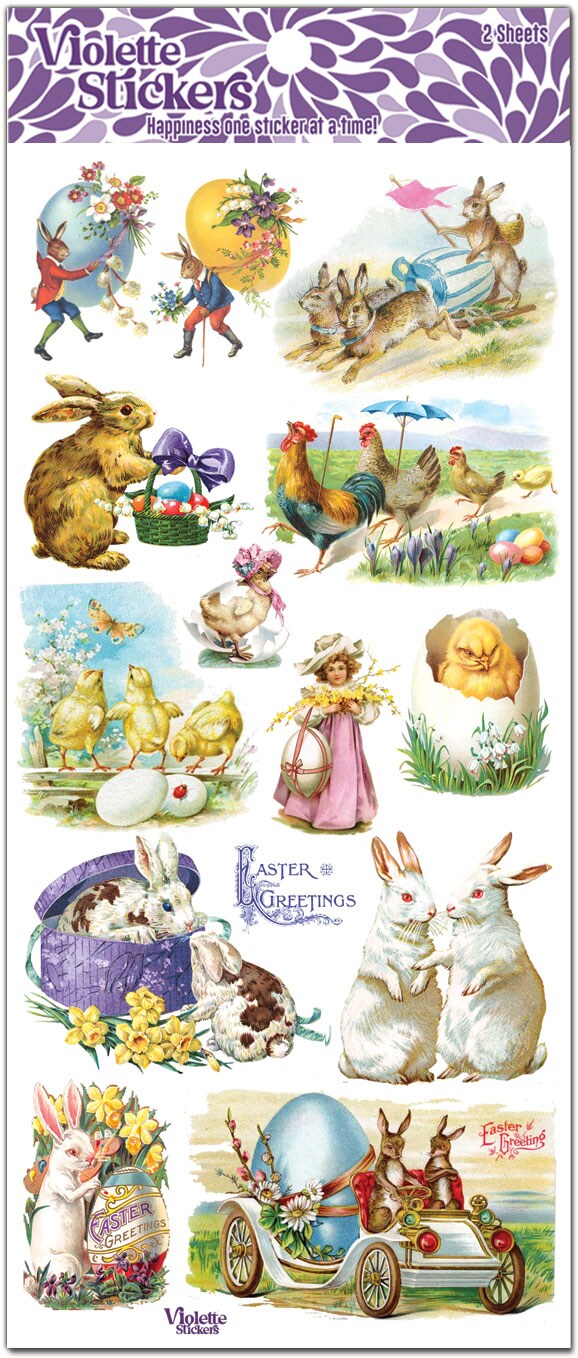 Victorian Easter Stickers - 3 Packages