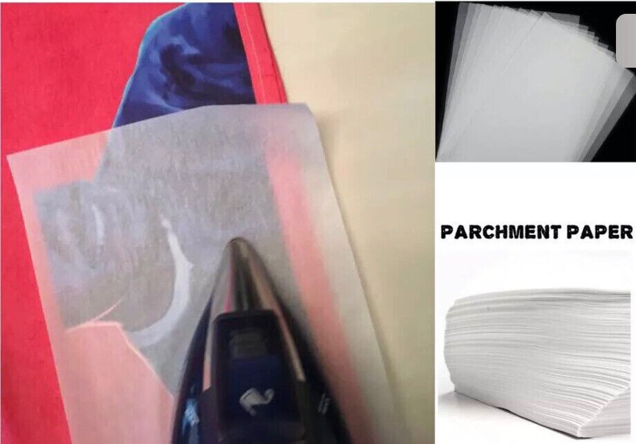 PARCHMENT SILICONE TISSUE paper FOR HEAT TRANSFER APPLICATIONS 8.5x11 100 Sheets