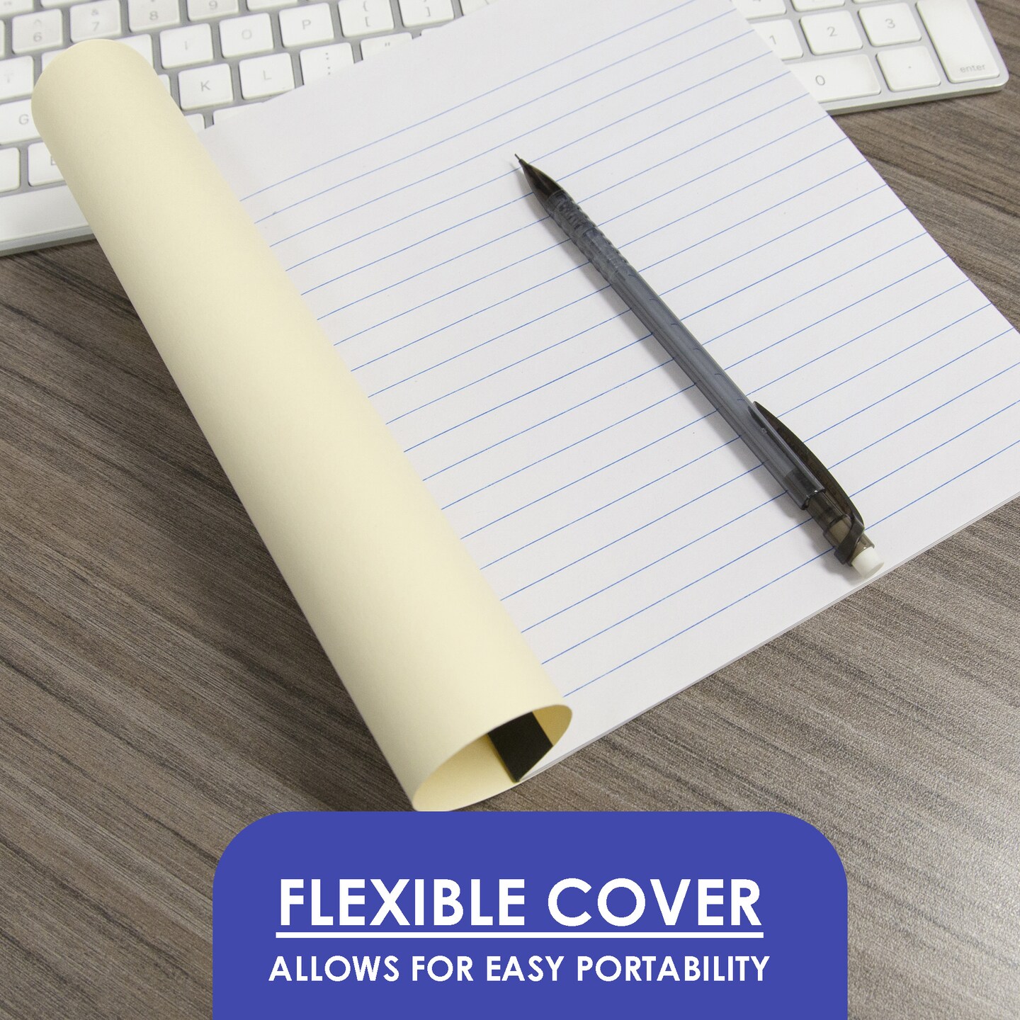 BAZIC Composition Book Manila Cover 8.5&#x22; x 7&#x22; 20 Ct.