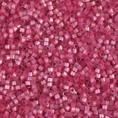 Miyuki Delica Bead 11/0, DB1807, Dyed Rose Silk Satin, 5 grams