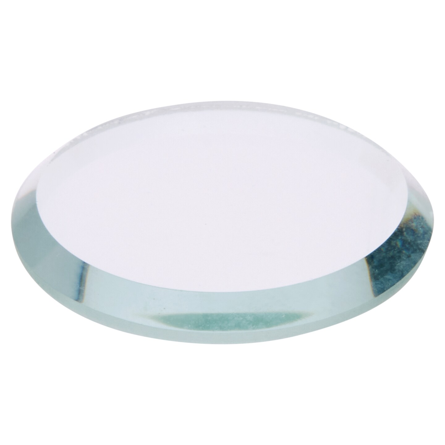 Plymor Round 3mm Beveled Clear Glass, 1 inch x 1 inch
