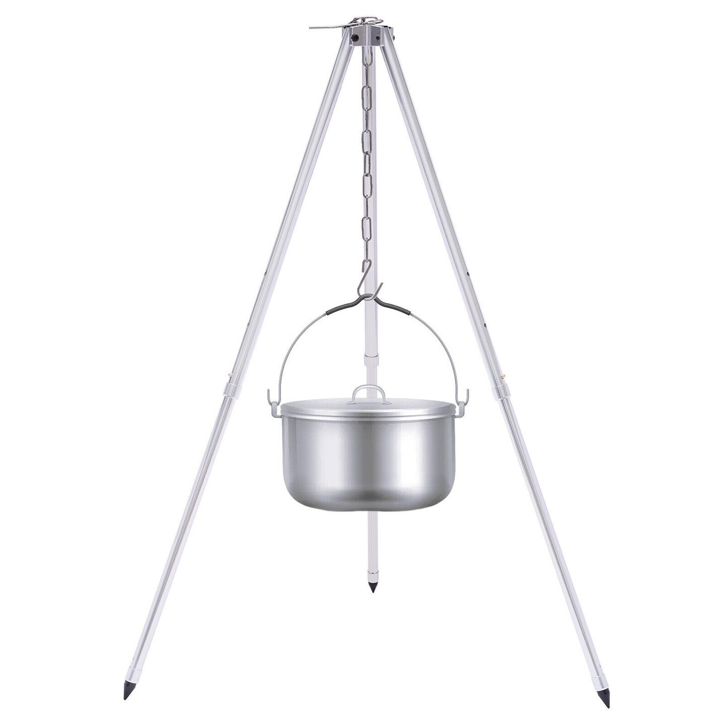 Kitcheniva Hanging Pot Rack Tripod For Camping