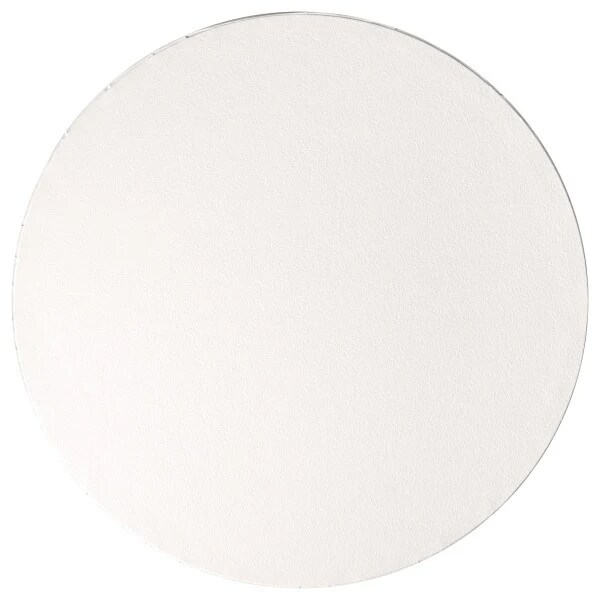 12&#x22; Round White Foil Cake Board Drum