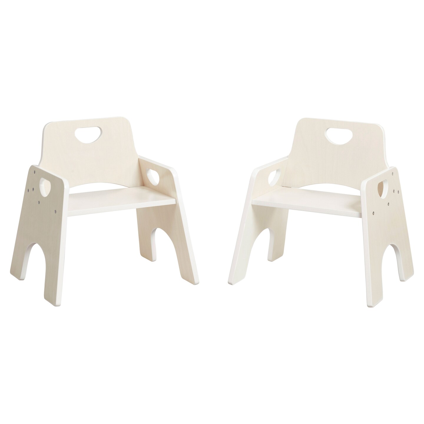 Stackable Wooden Toddler Chair, 10in, Kids Furniture, 2-Pack