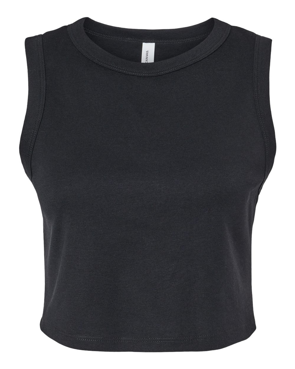 BELLA + CANVAS&#xAE; Women&#x27;s Micro Rib Muscle Crewneck Sleeveless Crop Tank - 1013