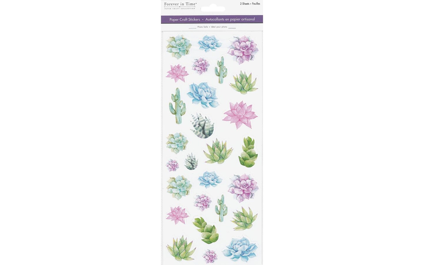 Multicraft Sticker Paper Succulents 2pc