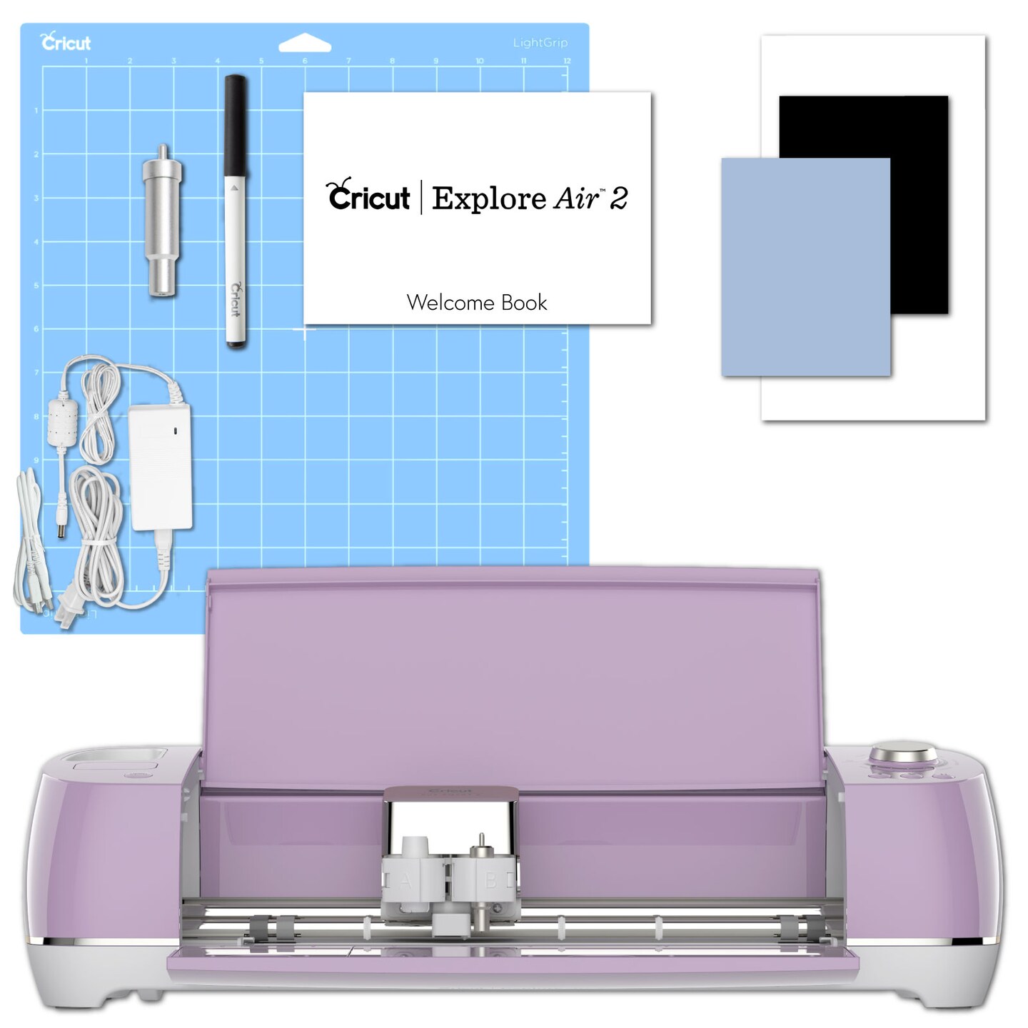 Cricut Explore Air 2 Machine Bundle Iron On Vinyl Pack Tools Pen Design Guide - Lilac