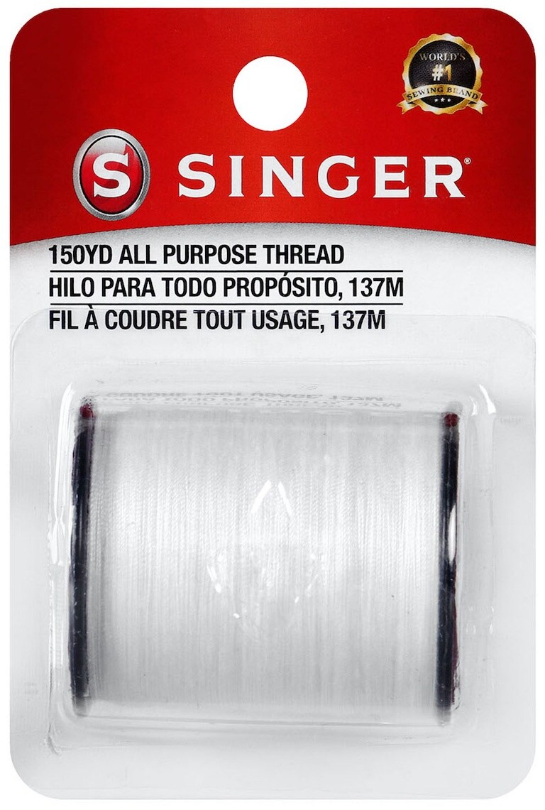 SINGER All-Purpose Polyester Thread 150yd-White